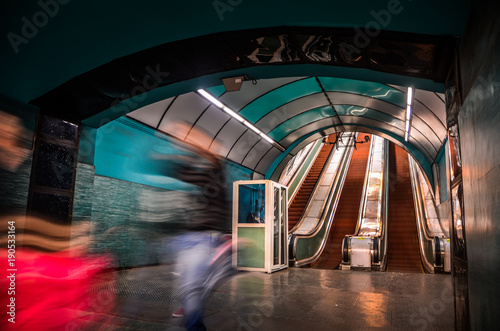 Metro Station and Train