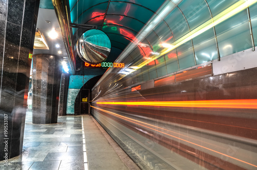 Metro Station and Train