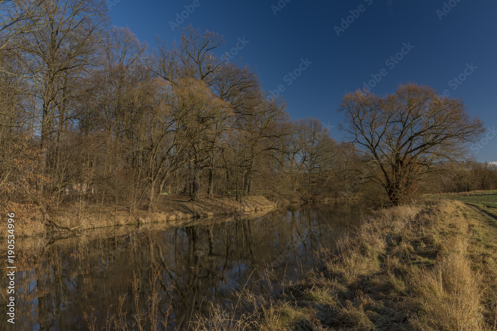 Malse river near Ceske Budejovice city