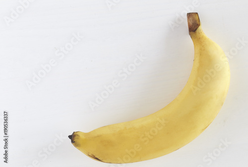 banana on rustic white wooden