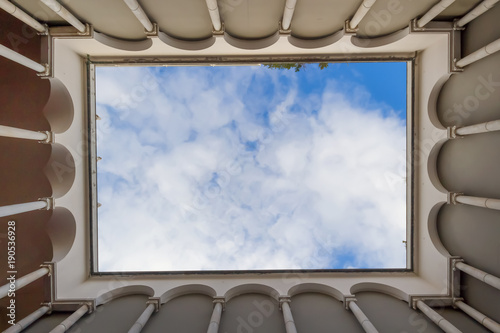 Φωτογραφία Historic buildings with blue sky in Genoa Italy, In this picture the Palazzo Ducale, one of the famous historic center, high-rise buildings, architecture raising to the sky