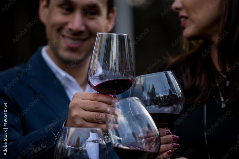 Drinking wine as a family