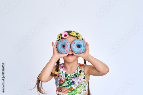Girl with dining rings