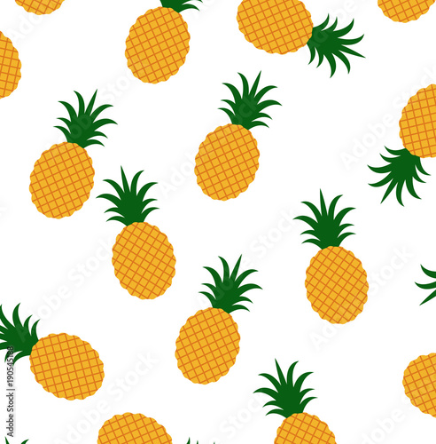 Vector illustration of pineapple pattern background