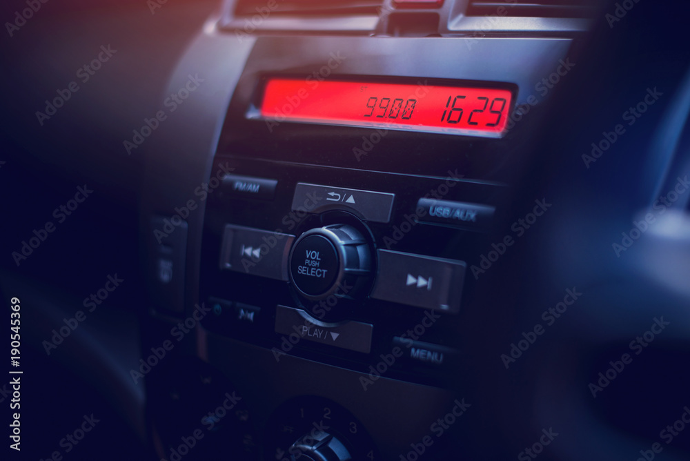 Dashboard for play music in car Dashboard for play music in car
