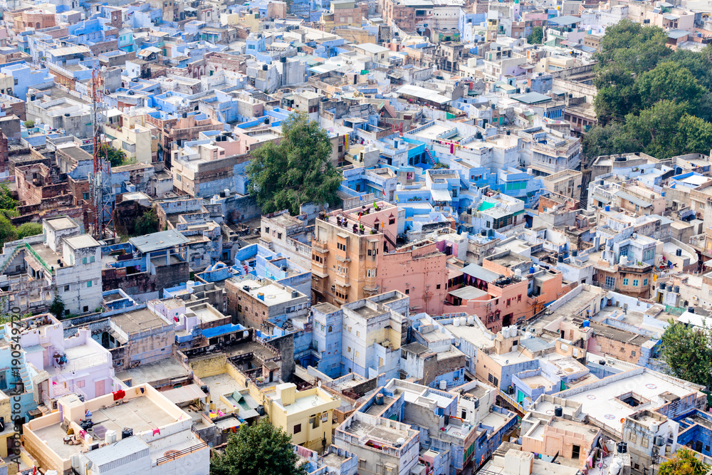 blue city of Jodhpur top view