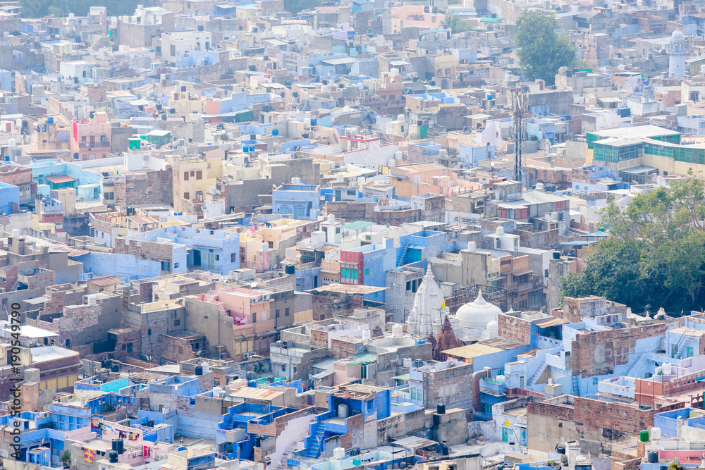 blue city of Jodhpur top view