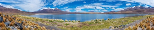 Panoramic view of Lake Hedionda , Bolivia. photo