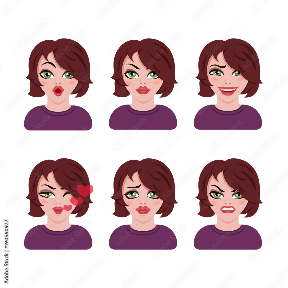 Emoticon avatar girl