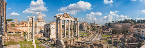 Roman Forum with clouds