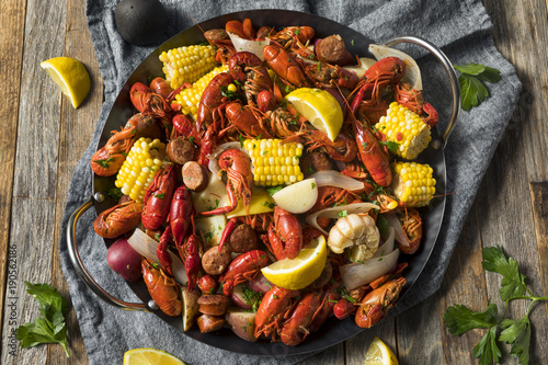 Homemade Southern Crawfish Boil photo