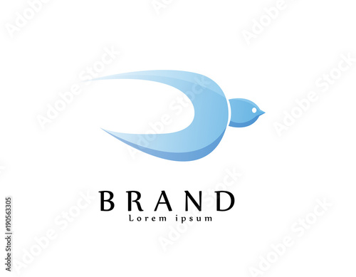 Bird flying logo