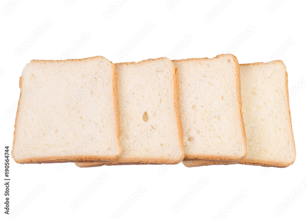 Bread toast isolation