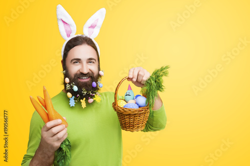 Canvas Print Happy Easter concept