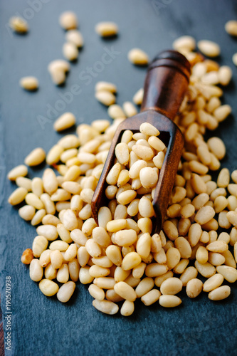 Natural organic pine nuts o...
