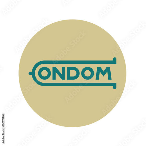 Logotipo CONDOM en circulo gris