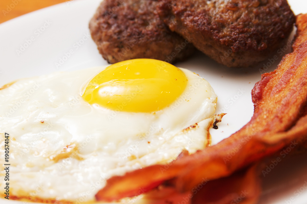 Eggs Bacon and Sausage Eggs Bacon and Sausage