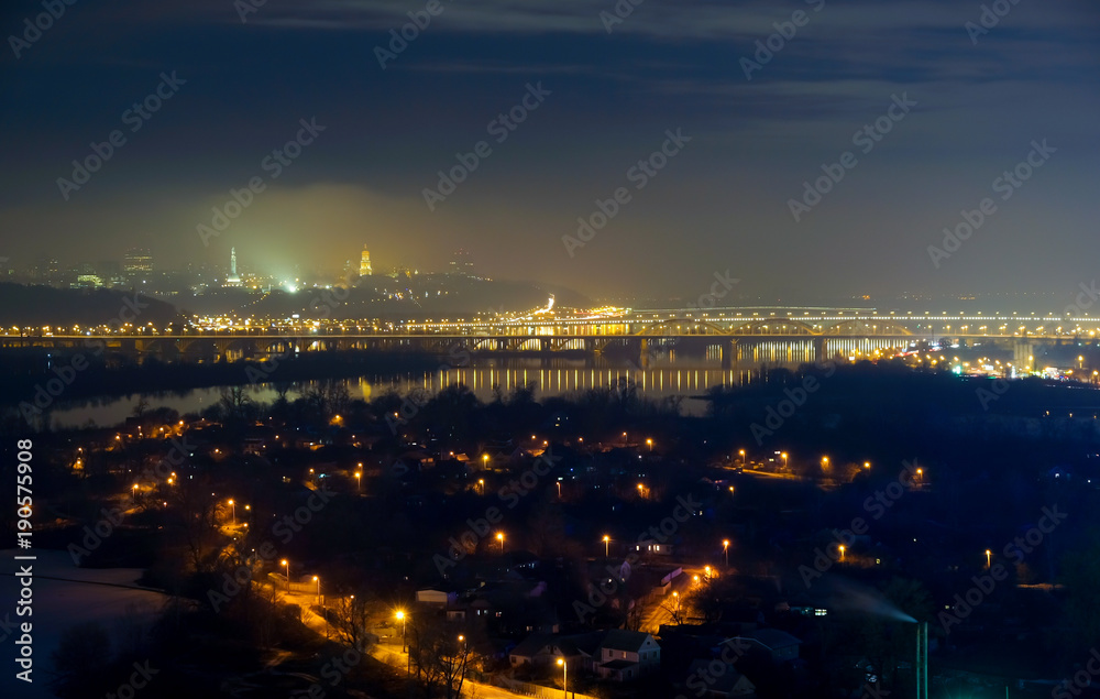 Kiev night cityscape