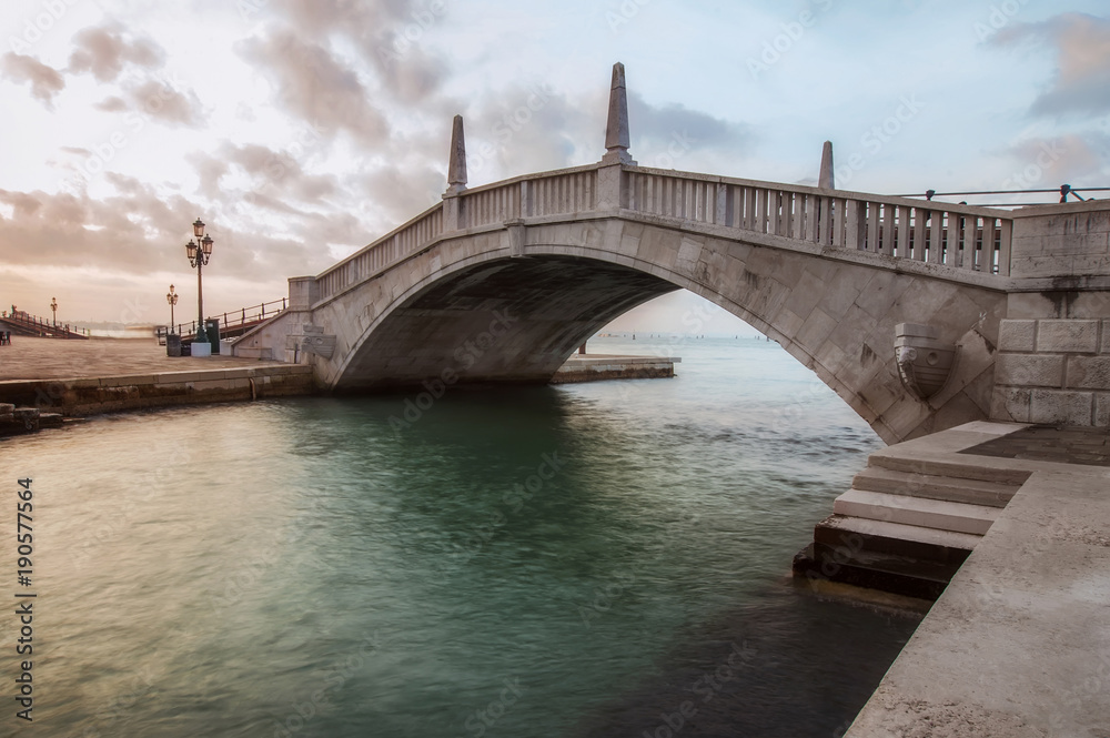 Venice, Italy.  old bridge