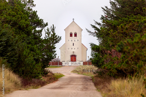 Haurvig Kirke near Hvide Sande in Denmark