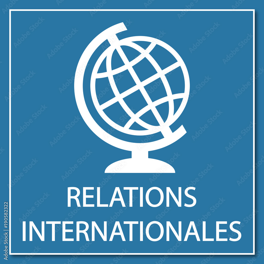 Logo relations internationales. Logo relations internationales.