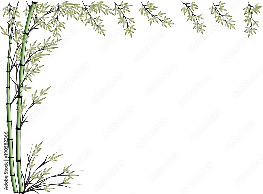 Naklejka premium plant border