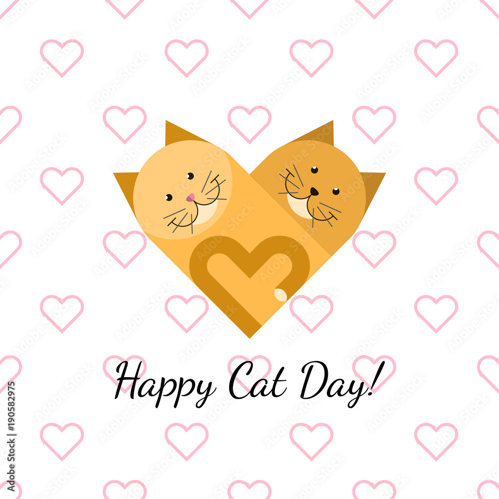 Happy cat day gift card