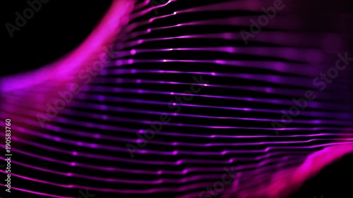 Stylish Shiny Glamorous Distorted Lines Mesh Seamless Looping Motion Background Pink Violet Magenta Purple photo