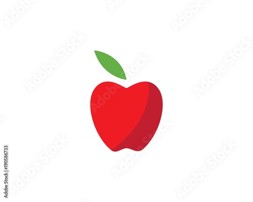 Apple vector illustration template