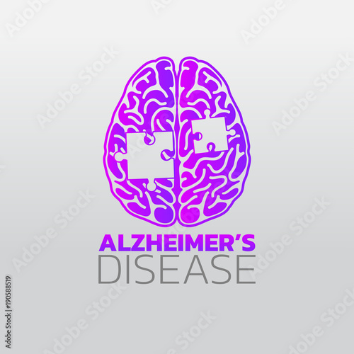 Risk factors for Alzheimer’s disease icon design, infographic health, medical infographic. Vector illustration