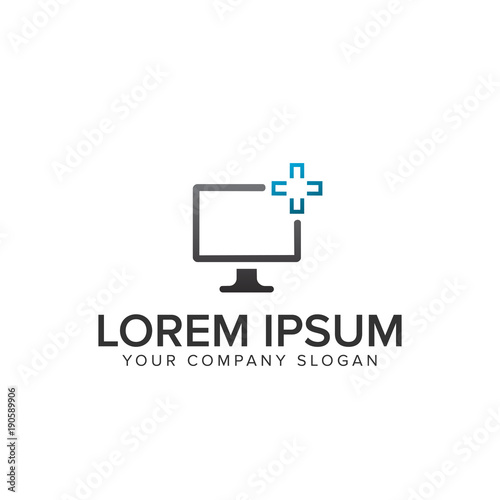 computeer screen servisce logo photo