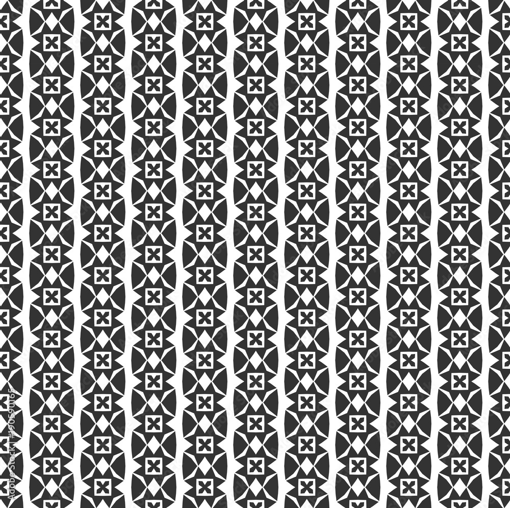 Abstract geometric Seamless pattern . Repeating geometric Black and white texture. geometric decoration