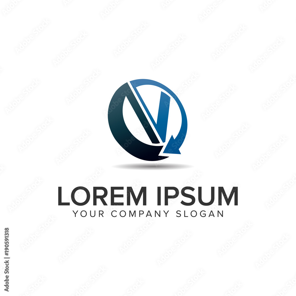 letter V modern circular logo design concept template. fully editable vector letter V modern circular logo design concept template. fully editable vector