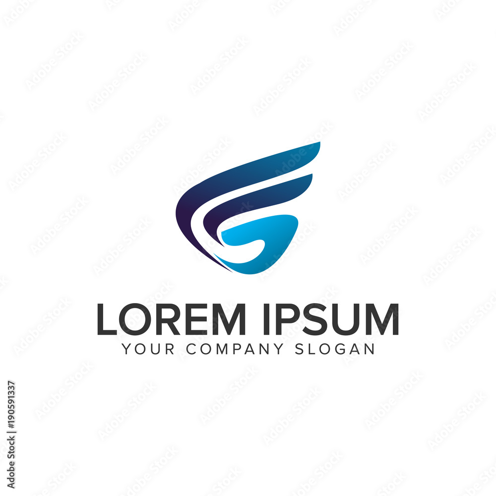 wings letter F and S logo design concept template. fully editable vector wings letter F and S logo design concept template. fully editable vector