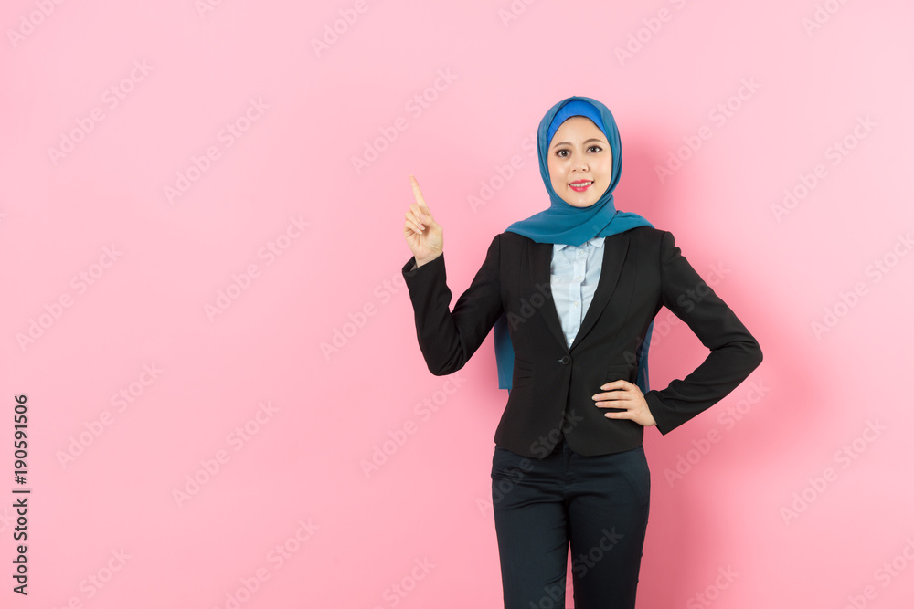 attractive young muslim female office worker attractive young muslim female office worker