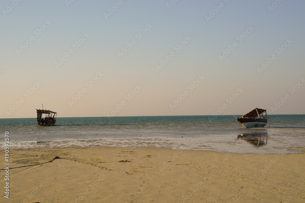 Dhow on Qatar Beach Dhow on Qatar Beach