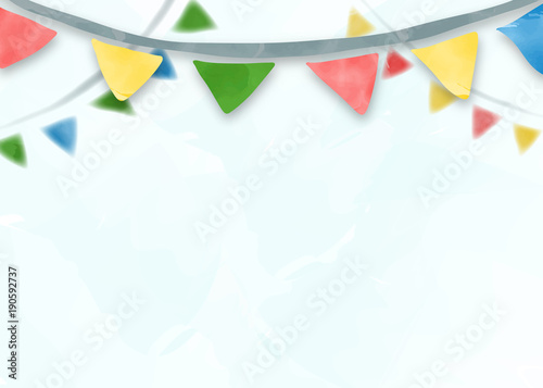 イベント　三角旗