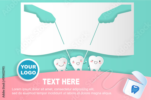 cute cartoon tooth photo