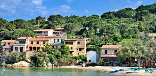 der idyllische Urlaubsort Scaglieri auf der Insel Elba,Toskana,Mittelmeer,Italien