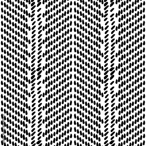 Black and White Seamless Ethnic Pattern. Vintage, Grunge, Abstract Tribal Background for Textile Design, Wallpaper, Surface Textures, Wrapping Paper