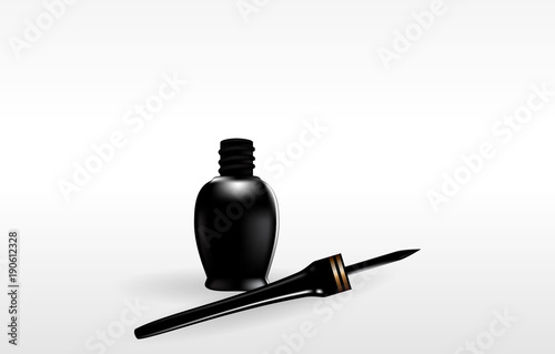 Layout small jars filled on white background. Vector illustration