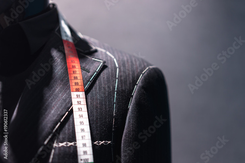 luxury suit in store photo