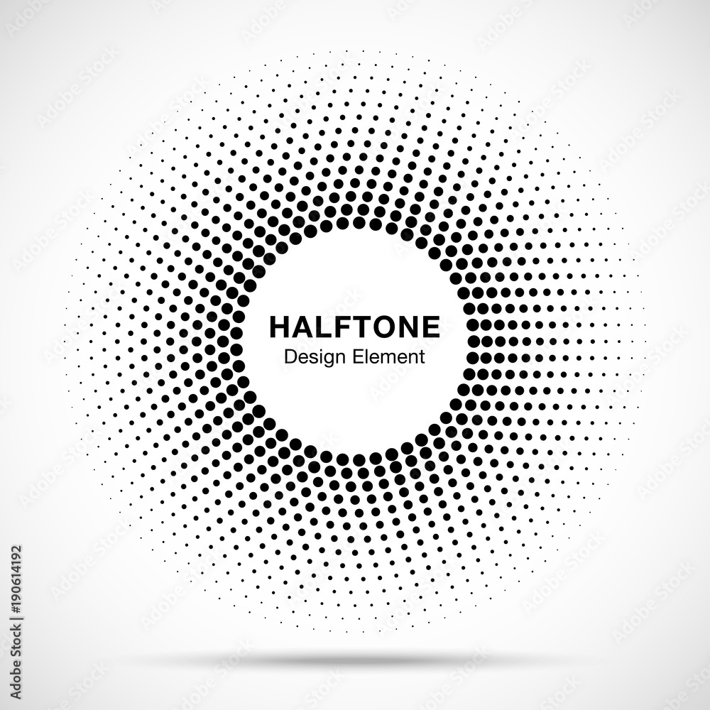 Black Abstract Circle Frame Halftone Dots Logo Design Element for medical treatment, cosmetic. Circle Border Icon halftone round dot vector elements. Halftone circle emblem, vector illustration. Black Abstract Circle Frame Halftone Dots Logo Design Element for medical treatment, cosmetic. Circle Border Icon halftone round dot vector elements. Halftone circle emblem, vector illustration.