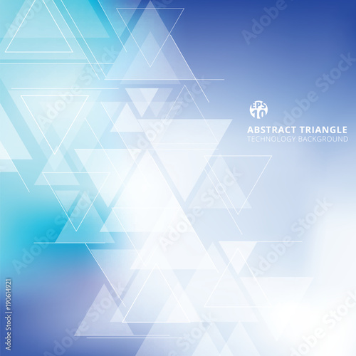 Abstract blurred background with triangles pattern element.