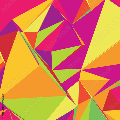 Abstract background with colorful triangles for magazines  booklets or mobile lock screen