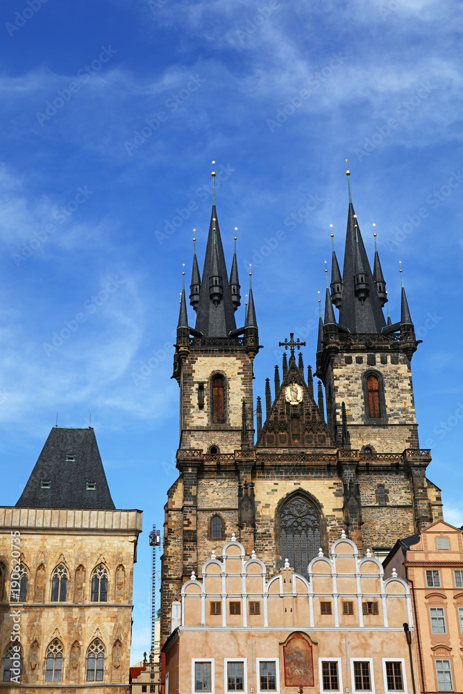 Cathedral of Our Lady before Tyn in Prague, Czech