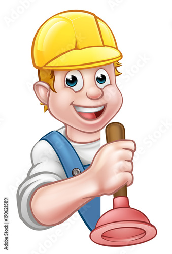 Cartoon Character Plumber 