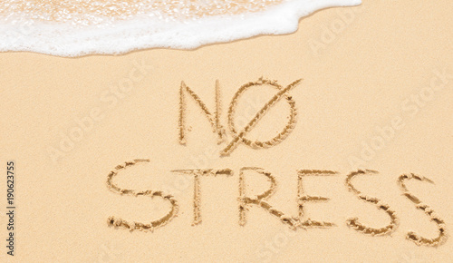 No stress on the beach