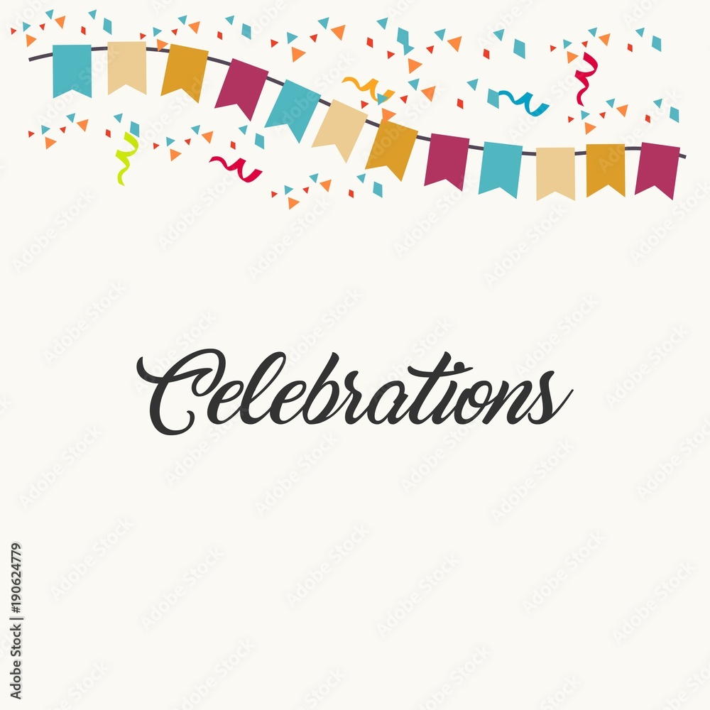 Celebrations Vector Template Design Celebrations Vector Template Design