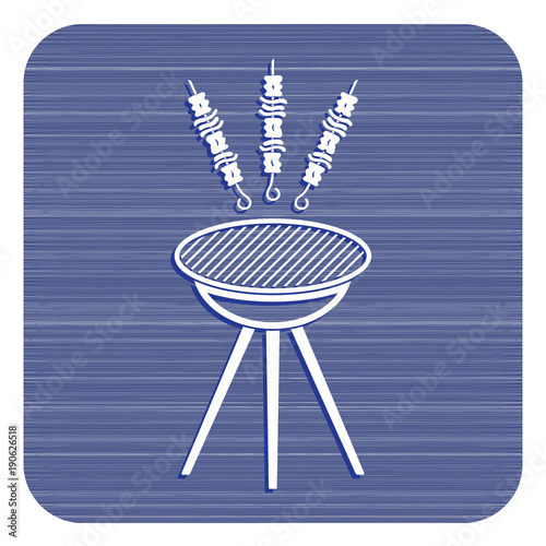 Grilled kebab icon